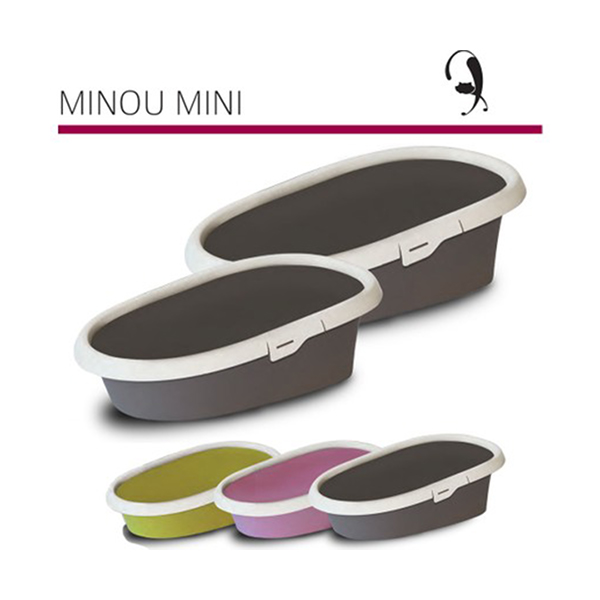 [390-3024MIX5ASD] Mp Minou Mini Üstü Açık Kedi Tuvalet Kabı