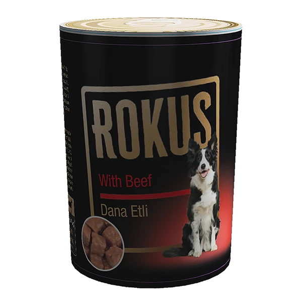 [536-22] Rokus Dana Etli Yetişkin Konserve Köpek Maması (1 Adet)