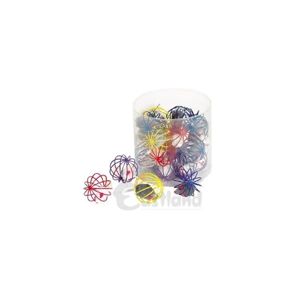 [520-555604] Eastland Telli Top İçinde Peluş Fare Kedi Oyuncağı