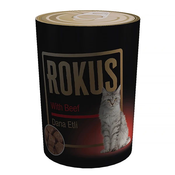 [536-05] Rokus Dana Etli Yetişkin Konserve Kedi Maması (1 Adet)