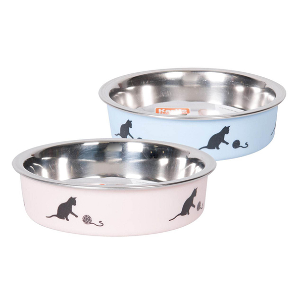 [555-1030963] Karlie Flamingo Bella Kedi Çelik Mama Kabı