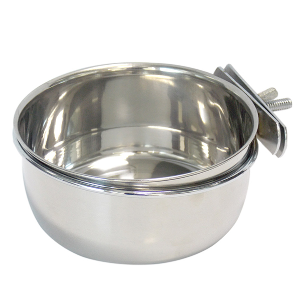 [551-VM2706C] Tommy Vidalı Çelik Kuş Yem Kabı