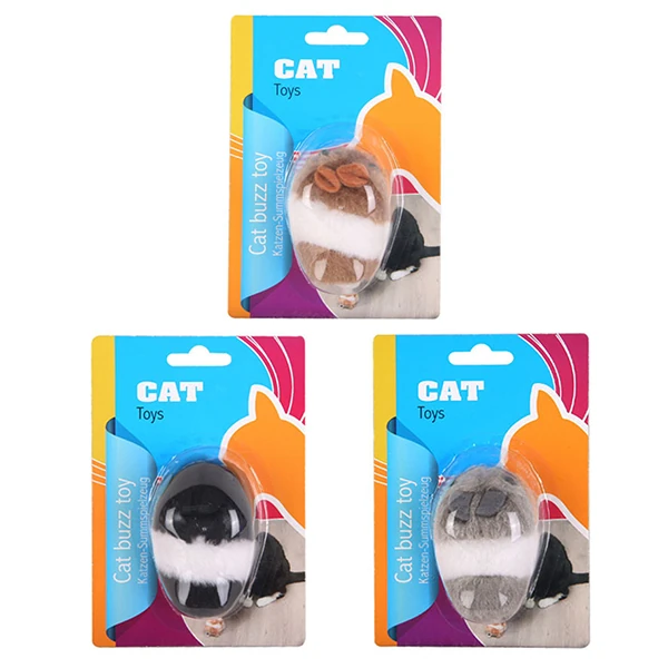 [520-555437] Eastland Titreyen Peluş Fare Kedi Oyuncağı