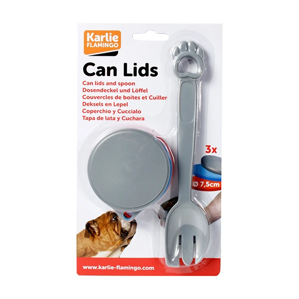 [555-504358] Karlie Kedi ve Köpek Konserve Mama Kapağı ve Kaşığı