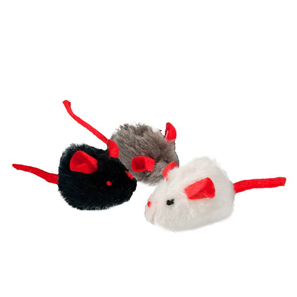 [555-46077] Karlie Sesli Peluş Fare Kedi Oyuncağı