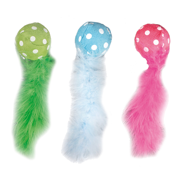 [555-560005] Karlie Kuyruklu Peluş Top Kedi Oyuncağı