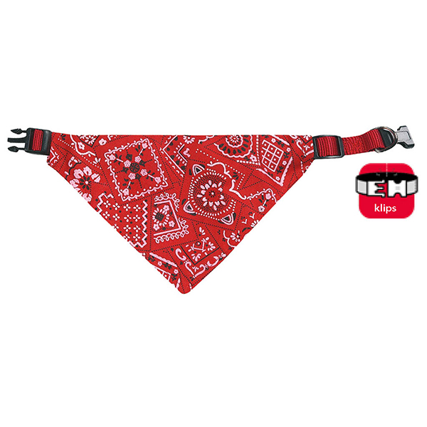 [555-505760] Karlie Bandanalı Köpek Boyun Tasması (35-50 Cm)