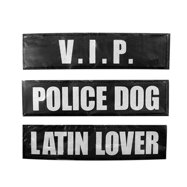 [555-516145ASD] Karlie Xtreme Slogan Köpek Göğüs Tasması (Police)