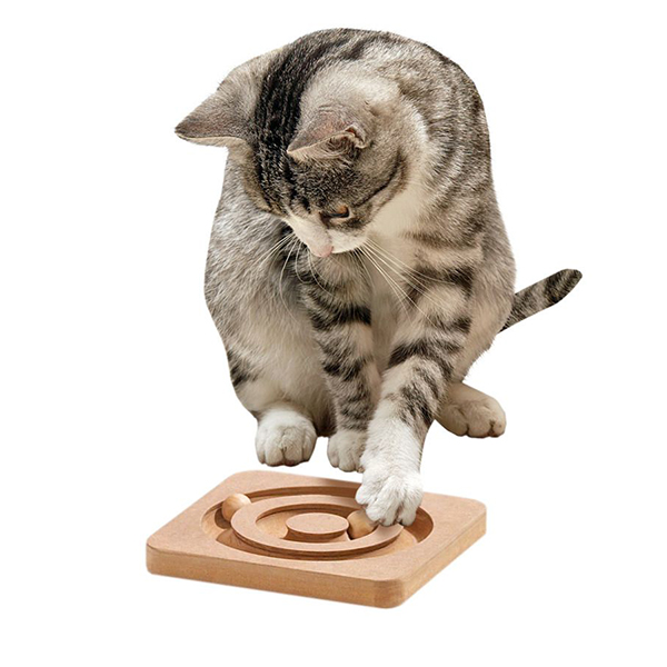 [555-47721] Karlie Ahşap Kedi Zeka Oyuncağı