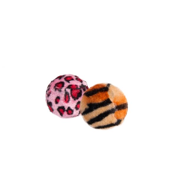 [555-504380] Karlie Kaplan Desenli Top Peluş Kedi Oyuncağı