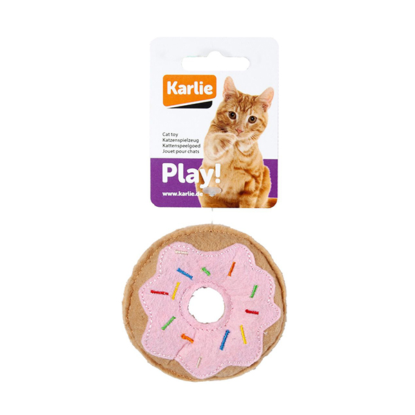 [555-521595] Karlie Çörek Peluş Kedi Oyuncağı Pembe