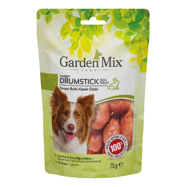 [590-31052037] Garden Mix Tavşan Budu Düşük Yağlı Şekersiz Köpek Ödül Maması (1 Adet)