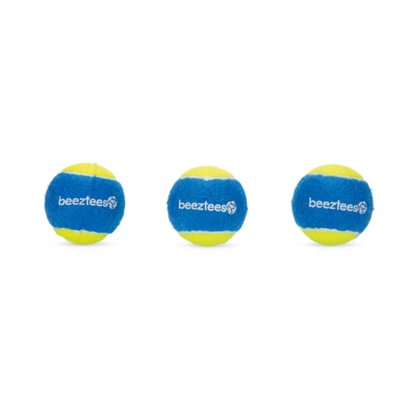 [556-625621] Beeztees Tenis Topu Köpek Oyuncağı Mavi 3 Adet