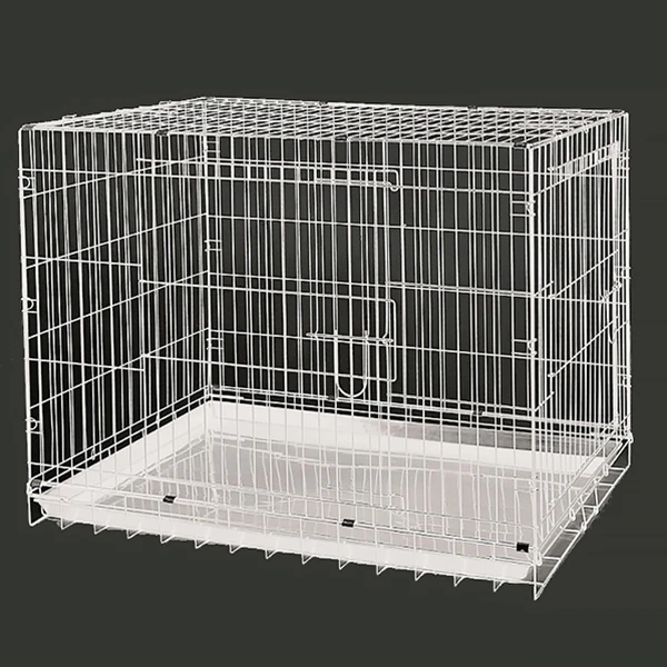 [600-044CWH] Dayang Metal Köpek Kafesi (Beyaz, 108x69x77.5 Cm)