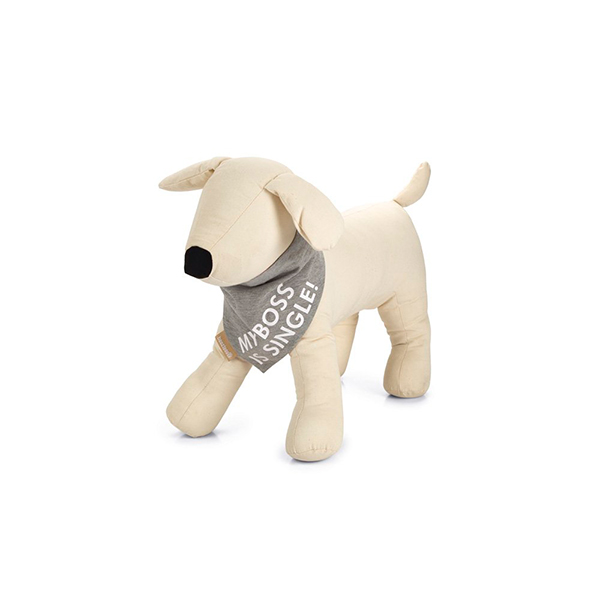 [556-2500366] Beeztees Bandana Köpek Boyun Tasması Gri Small (22x12 Cm)