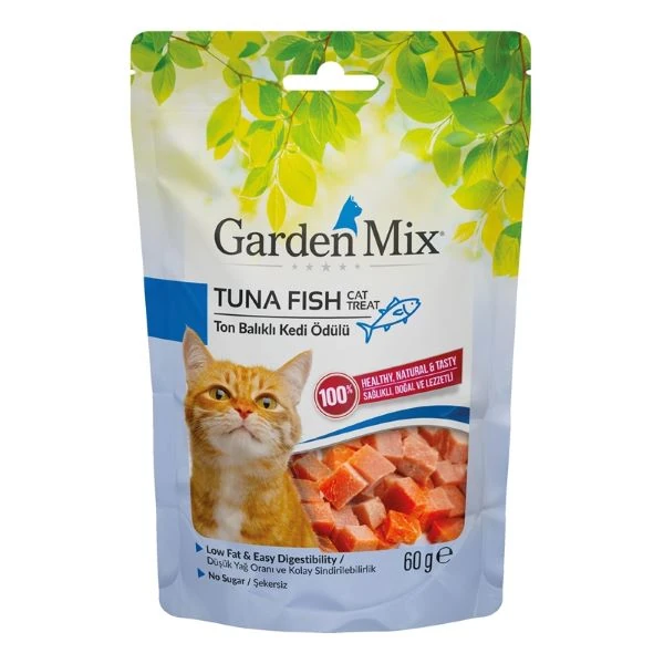 [590-32062009] Garden Mix Ton Balıklı Düşük Yağlı Şekersiz Kedi Ödül Maması (1 Adet)