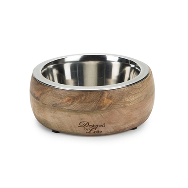 [555-653872] Karlie Ahşap Kedi ve Köpek Mama ve Su Kabı (21x8 Cm, 1300 Ml)
