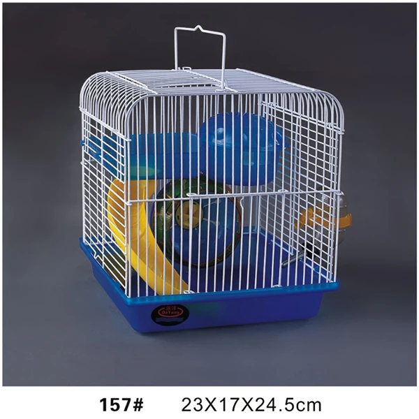 [600-157] Dayang Aksesuarlı Hamster ve Kemirgen Kafesi Beyaz/Mavi