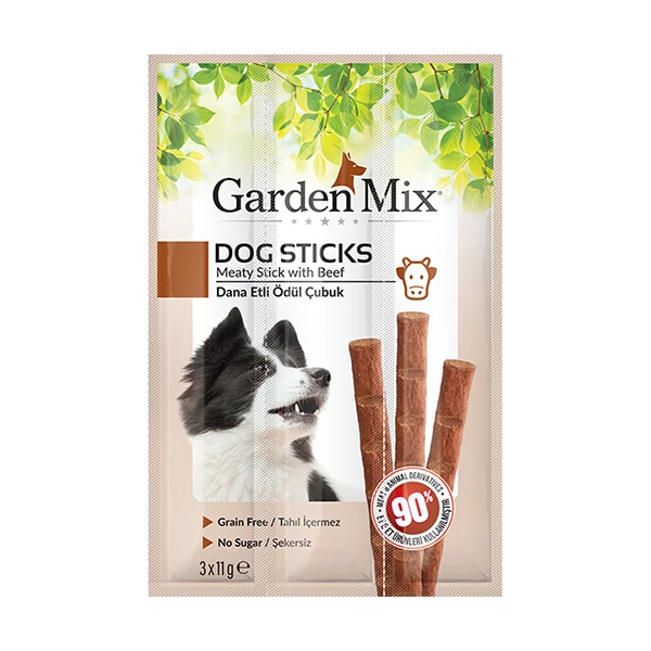 [580-201] Garden Mix Dana Etli Stick Köpek Ödül Maması (1 Adet)