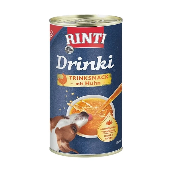 [560-92212] Rinti Drinki Sağlıklı ve Doğal Taze Tavuklu Besleyici Köpek Çorbası (1 Adet)