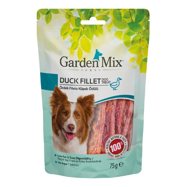 [590-31021006] Garden Mix Ördekli Fileto Düşük Yağlı Şekersiz Köpek Ödül Maması (1 Adet)