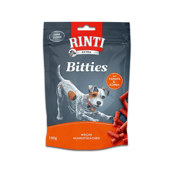 [560-91336] Rinti Bitties Tavuk ve Domatesli Köpek Ödül Maması (1 Adet)