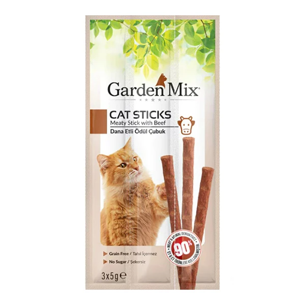 [580-101] Garden Mix Dana Etli Kedi Stick Ödülü (1 Adet)