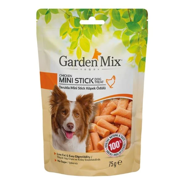 [590-31012018] Garden Mix Tavuklu Mini Stick Köpek Ödül Maması (1 Adet)