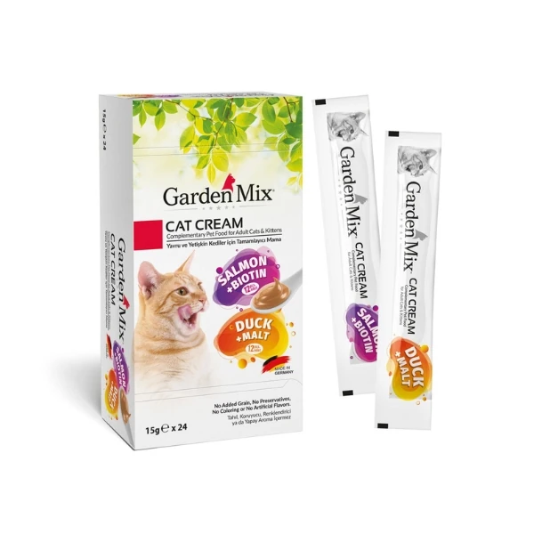[581-06] Garden Mix Somonlu ve Ördekli Sıvı Kedi Ödül Maması