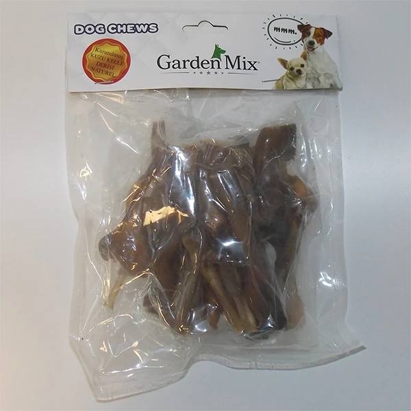 [570-012] Garden Mix Kurutulmuş Kuzu Kelle Deri Naturel Köpek Ödül Maması (1 Adet)