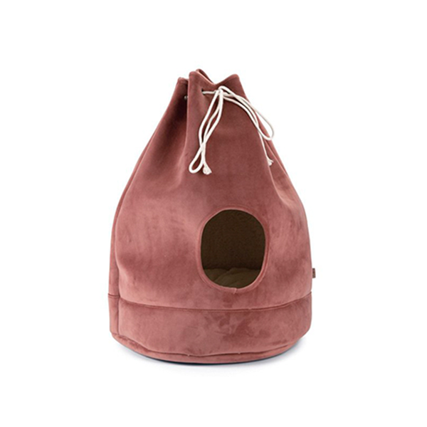 [555-704897] Karlie Lotte Vilar Üstten Ayarlanabilir İpli Kedi Evi Yeşil (Pembe)