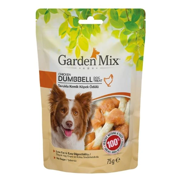 [590-31012157] Garden Mix Tavuklu Kemik Köpek Ödül Maması (1 Adet)