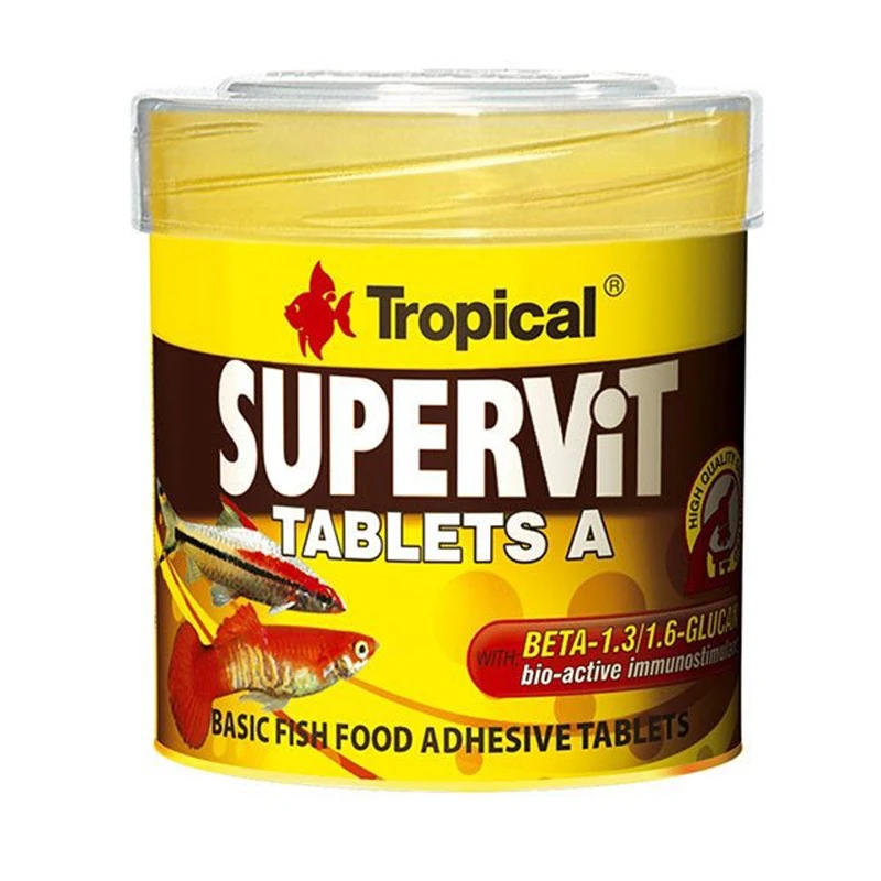 [5900469206225] Tropical Süpervit Tablets A Cama Yapışan Tablet Balık Yemi (36 Gr, 50 Ml)