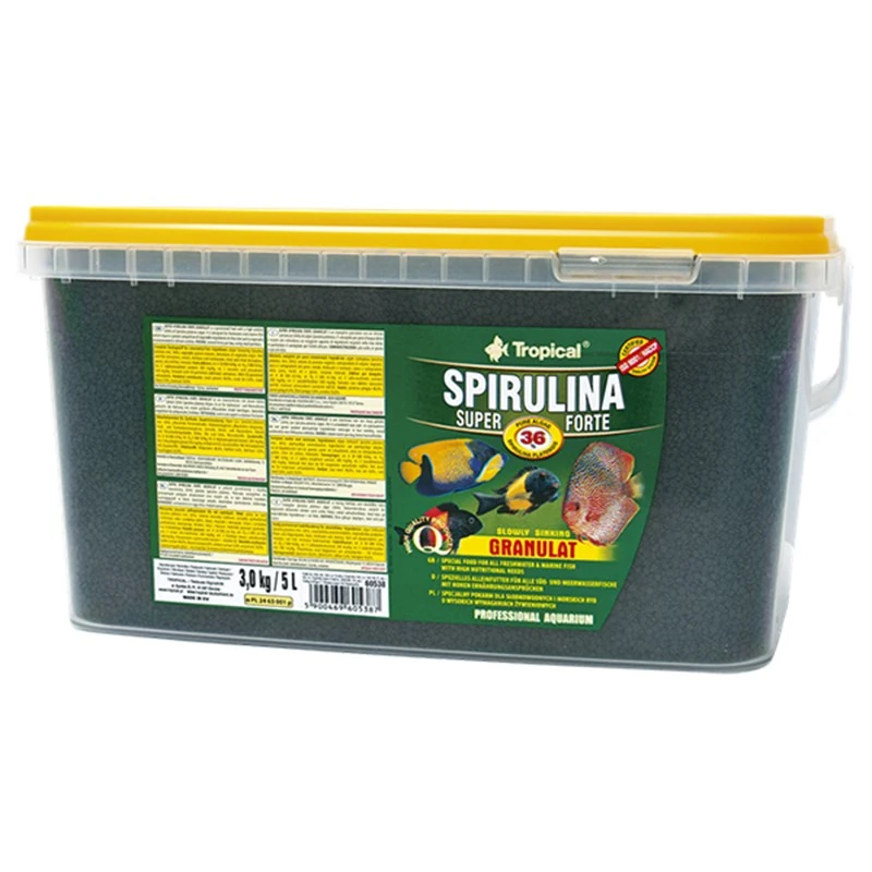 [5900469605387] Tropical Spırulına Forte Spırulına İçerikli Granül Balık Yemi