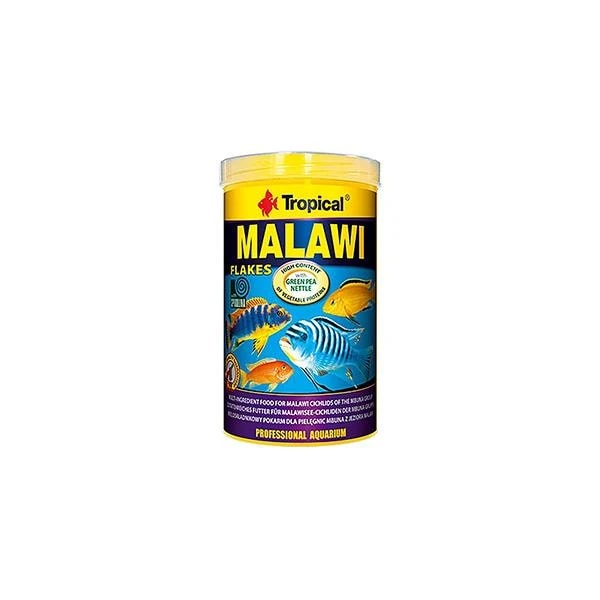 [77224] Tropical Malawı Flakes Malawı Cichlid Balıkları için Pul Balık Yemi (50 Gr, 250 Ml)