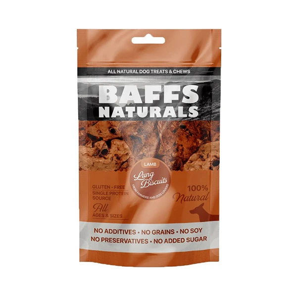 [61267] Baffs Naturals Kuzu Ciğer Bisküvi Köpek Ödül Maması (1 Adet)