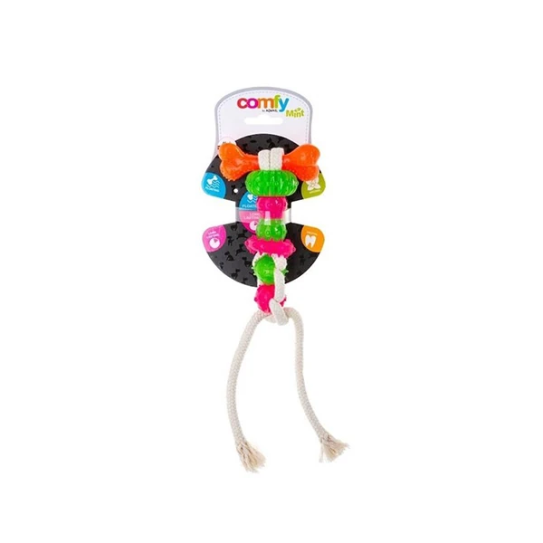 [113402] Aquael Comfy Toy 7 Parçalı Diş Temizleme Plastik Köpek Oyuncağı