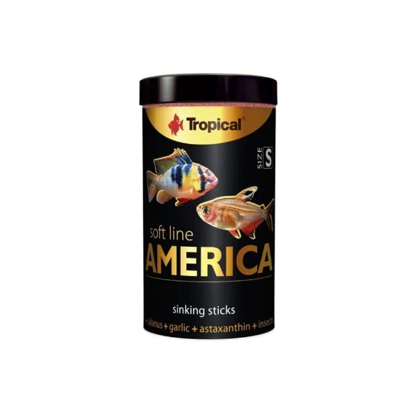 [67413] Tropical Softline Amerikan Cinsi Balıklar için Yumuşak Granül Balık Yemi (56 Gr, Small, 100 Ml)