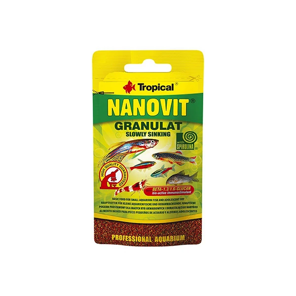 [5900469671016] Tropical Nanovit Granulat Tropikal Balıkları için Granül Balık Yemi