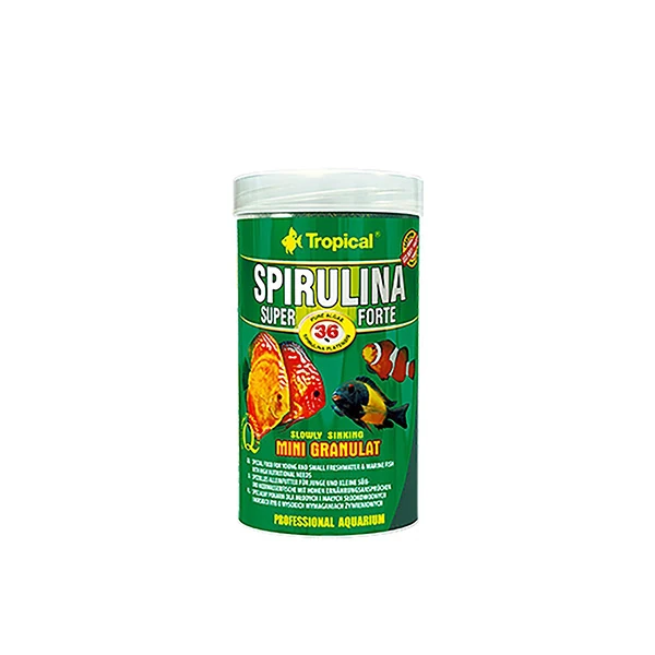 [60543] Tropical Spırulına Super Forte Mini Granulat Yüksek Besin GereksiniMli Özel Balık Yemi
