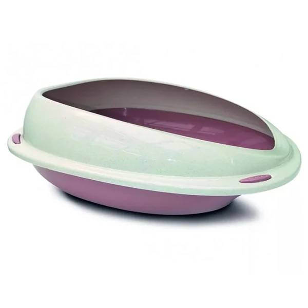 [5905546324144] Aquael Comfy Cleo Açık Kedi Tuvaleti Medium (Pembe)