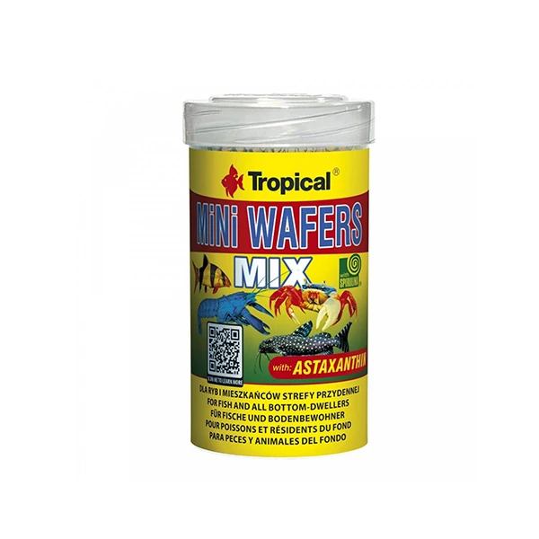 [66163] Tropical Mini Wafers Mix Balık ve Deniz Kabukluları için Yem