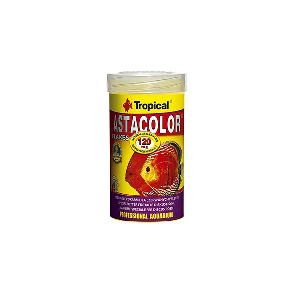 Tropical Astacolor Flakes Kırmızı Discus Balıkları için Astaksantinli Pul Yem