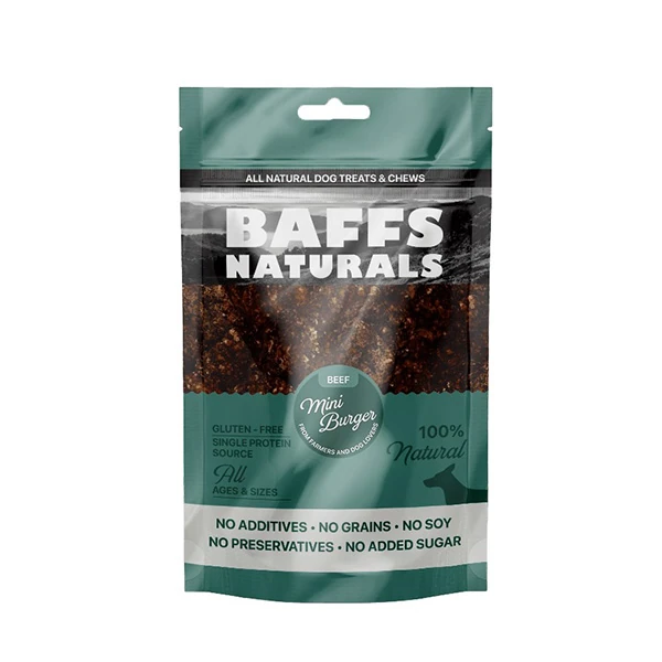 [61472] Baffs Naturals Dana Mini Burger Köpek Ödül Maması (1 Adet)