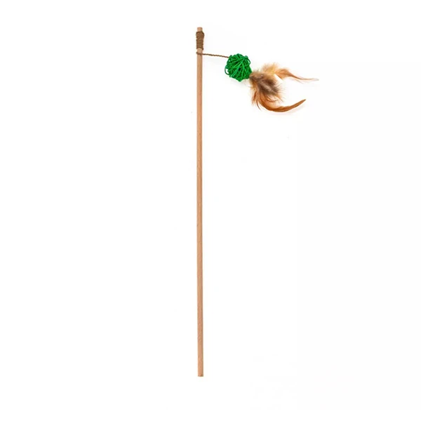 [129740] Aquael Ecomfy Toy Gaia Rod Rattan Tüylü Kedi Oltası Oyuncağı