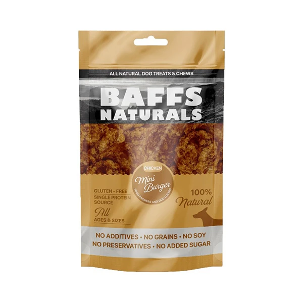 [35606] Baffs Naturals Tavuk Mini Burger Köpek Ödül Maması (1 Adet)