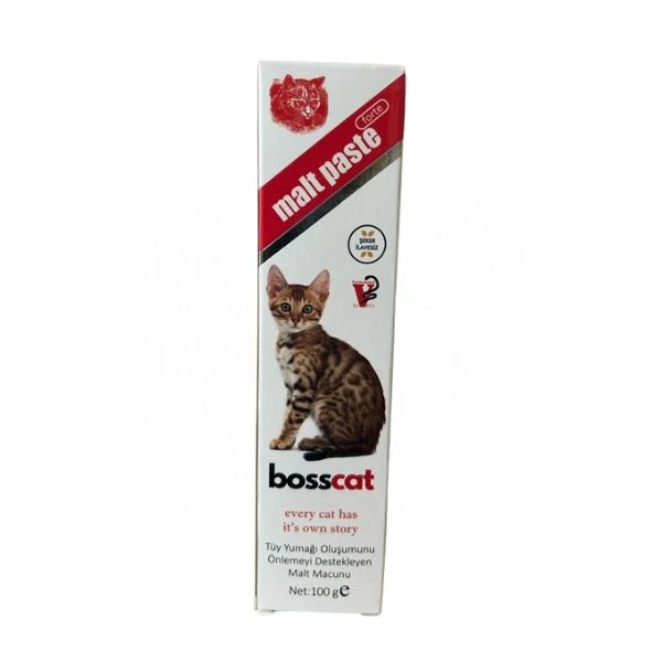 [833] Bosscat Tüy Yumağı Önleyeci Kedi Malt Macunu