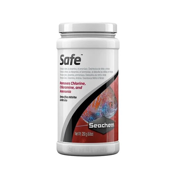 [386] Seachem Safe Akvaryum Balıkları için Klor Giderici (250 Gr)