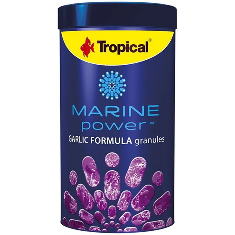 [5900469612149] Tropical Marine Power Garlic Formula Granules Deniz Balıkları için Sarımsak Katkılı Balık Yemi (150 Gr, 250 Ml)