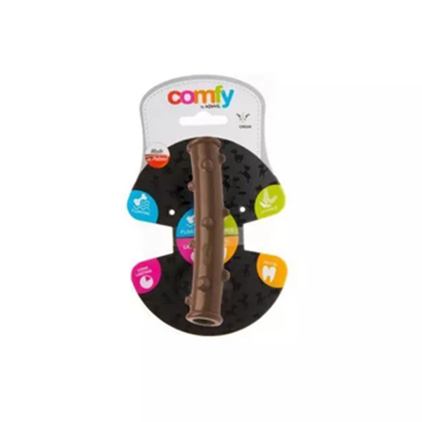 [5905546321853] Aquael Comfy Dental Köpek Çubuk Oyuncağı 18x4 Cm (Kahverengi)